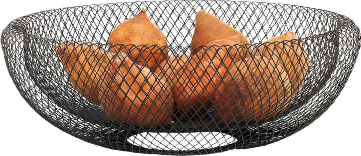 Produktbild Philippi Fruitschaal | Prachtige eyecatcher | Mesh Schaal XL | | Poedercoating staal (40 x 14 cm)