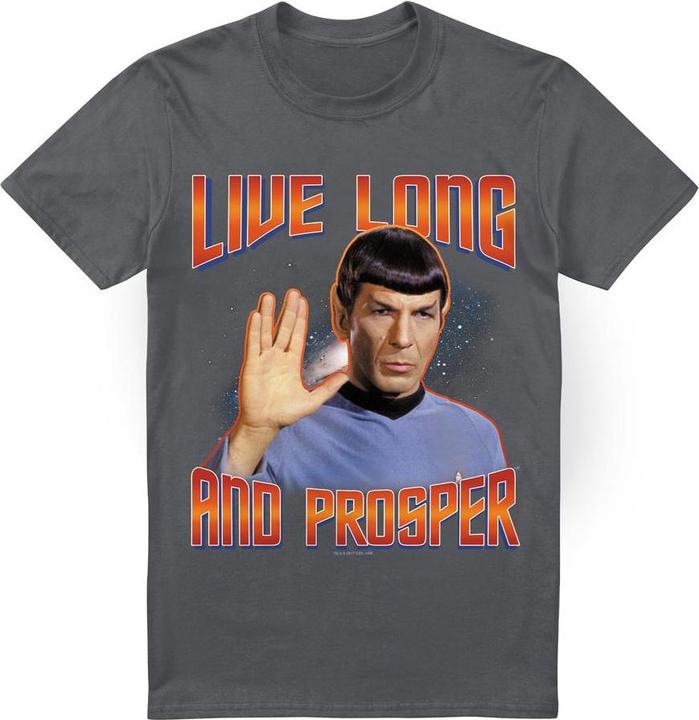 Immagine prodotto Star Trek: The Original Series Live Long and Prosper Maglietta Spock Uomo (L)