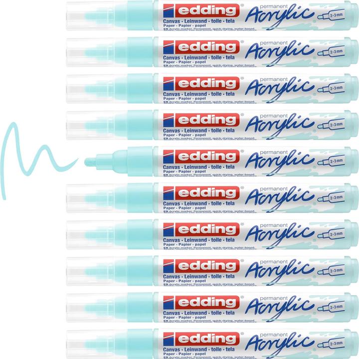 Immagine prodotto Edding Marcatore acrilico 5100 Medio (Blu pastello, 3 mm, 1 x)