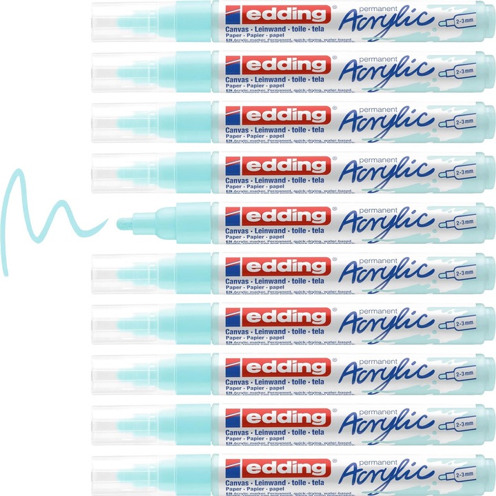 Immagine prodotto Edding Marcatore acrilico 5100 Medio (Blu pastello, 3 mm, 1 x)