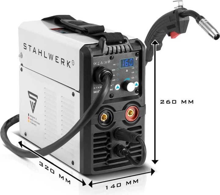 Produktbild Stahlwerk Schweissgerät MIG MAG 160 M IGBT 5 in 1 Kombigerät mit 160 Ampere