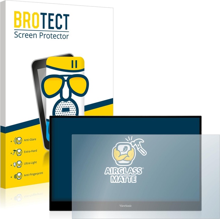 Produktbild BROTECT AirGlass Panzerglasfolie Matt (1 Stück, Viewsonic TD1655)