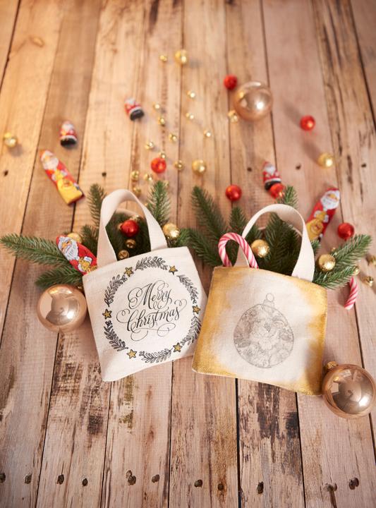 Actual product image VBS Cotton bag "Mini", 2 pieces, 14.5 x 12.5 cm