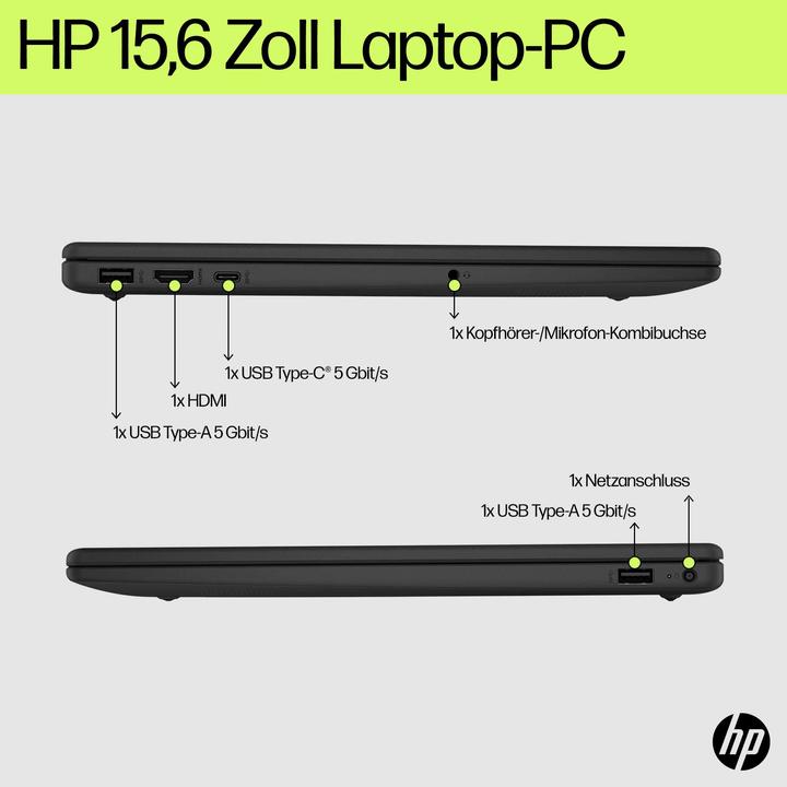 Produktbild HP 15-fd0033ng (15.60", 256 GB, 8 GB, DE, Intel Core i3-1315U)
