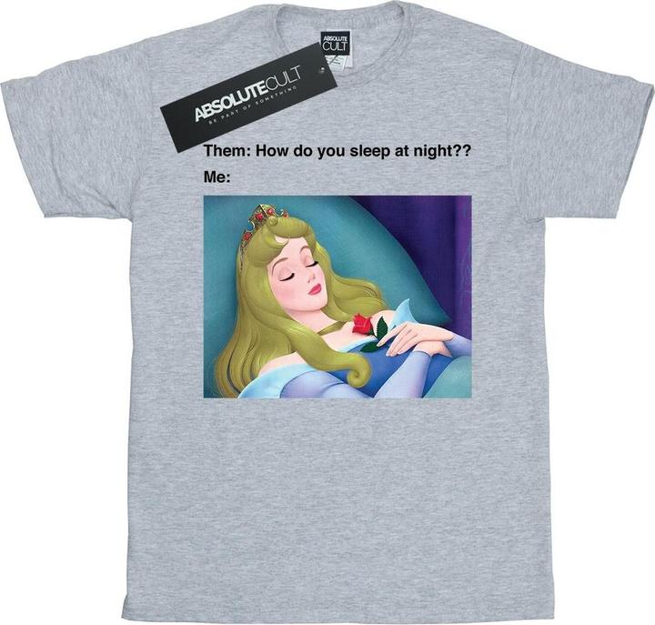 Actual product image Disney Mens Sleeping Beauty Meme T-Shirt (L)