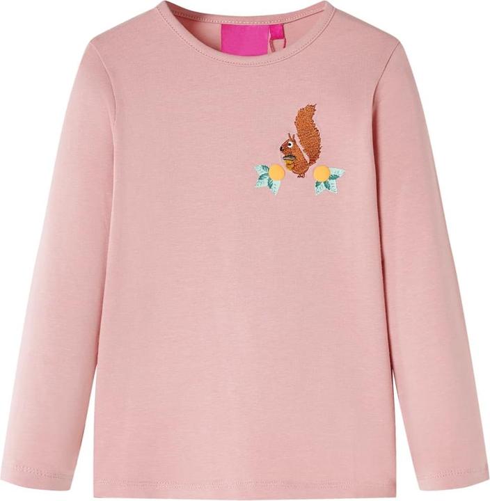 Immagine prodotto vidaXL Camicia a maniche lunghe per bambini rosa chiaro 92,Materiale: 95% cotone. 5 (92)