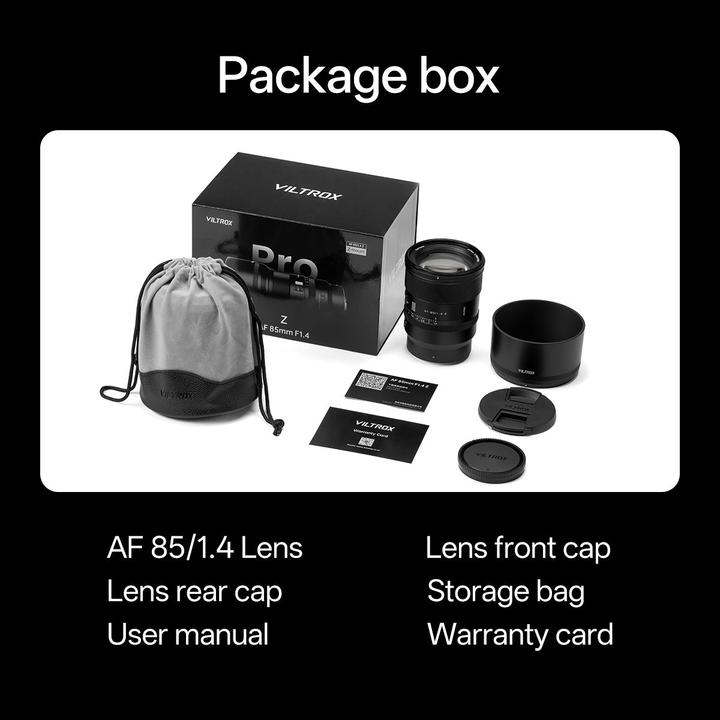 Actual product image Viltrox AF 85/1.4 Z Lens (Nikon Z, full size)