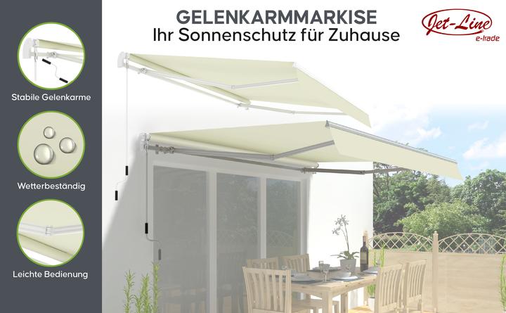 Image du produit Jet-Line Store banne 2.5x2m Sunconnect beige (25 m)