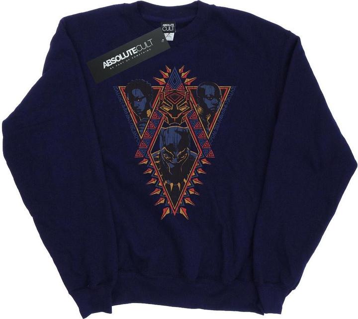 Produktbild Black Panther Tribal Heads Baumwoll Sweatshirt (M)