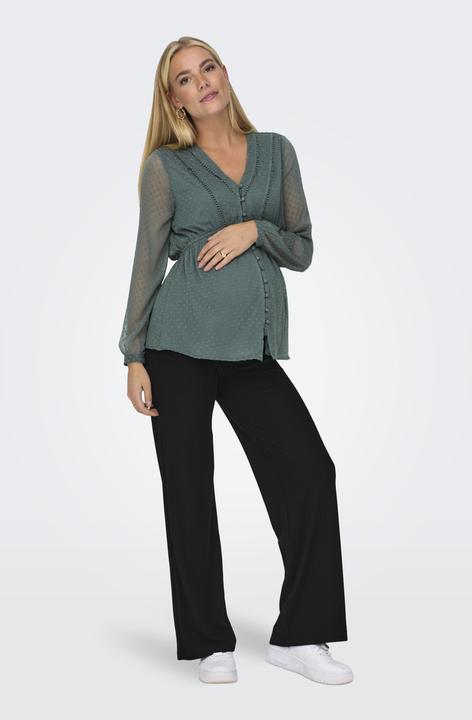 Actual product image Only Maternity Regular fit High waist Maternity trousers Trousers with wide leg cut (M)