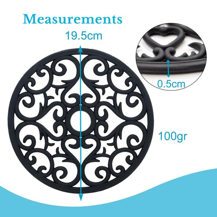 Actual product image Intirilife 3-piece coaster set (3 x, Pan coaster)