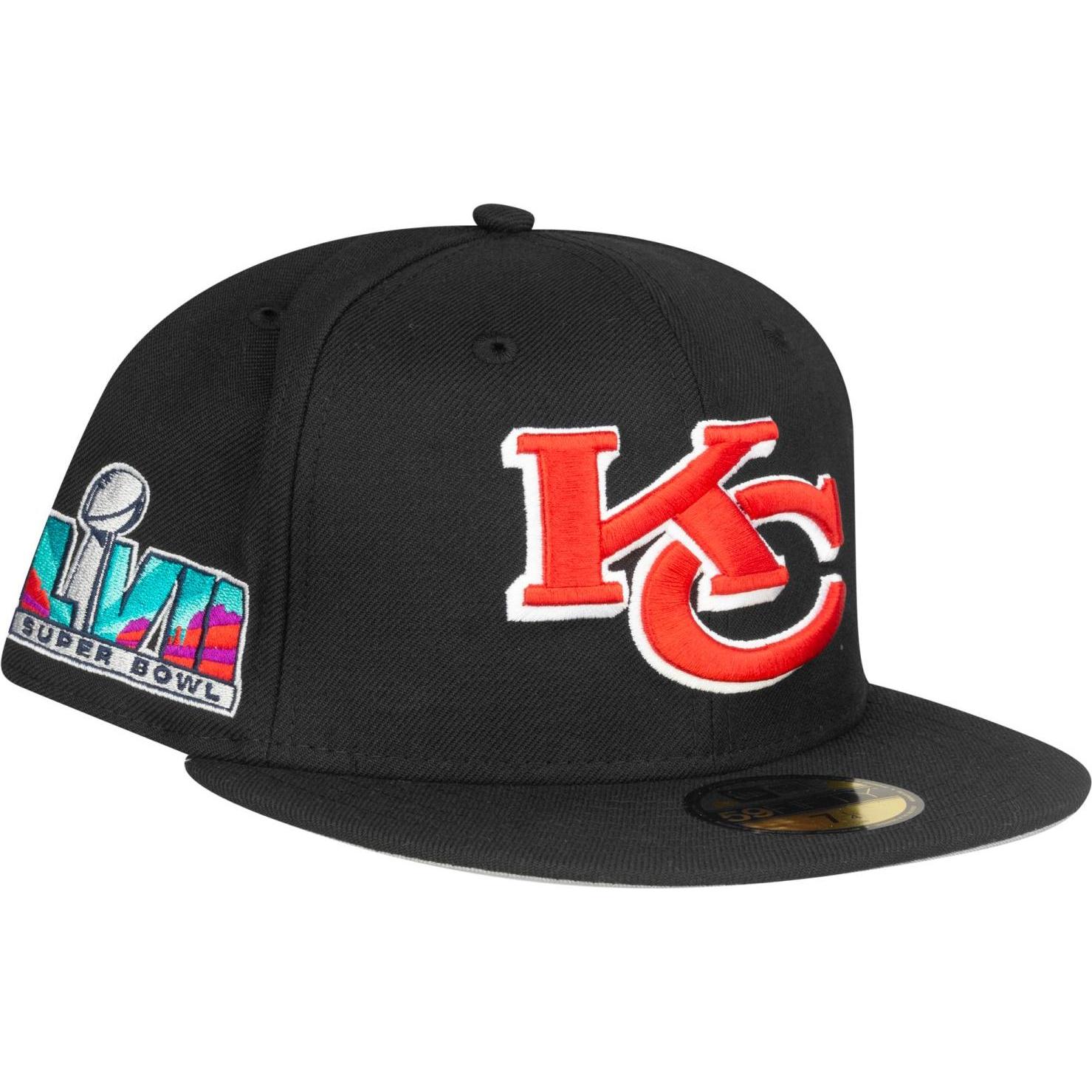 New Era, Herren, Cap, 59Fifty Cap SUPERBOWL 57 Kansas City Chiefs - 8, Schwarz, (8)