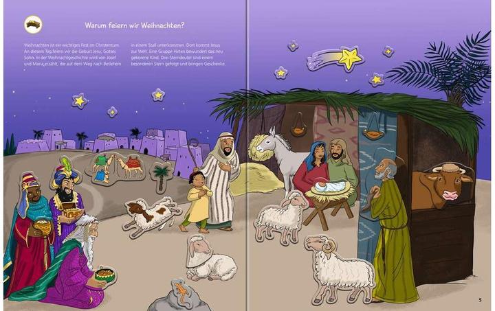 Productafbeelding Ravensburger Waarom? Waarom? Waarom? Stickerboek: Kerstmis