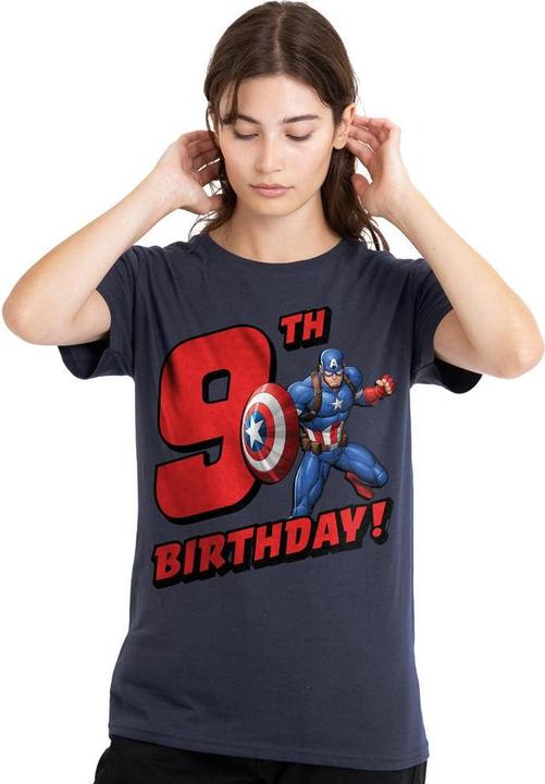 Produktbild Captain America TShirt 9 Geburtstag (M)