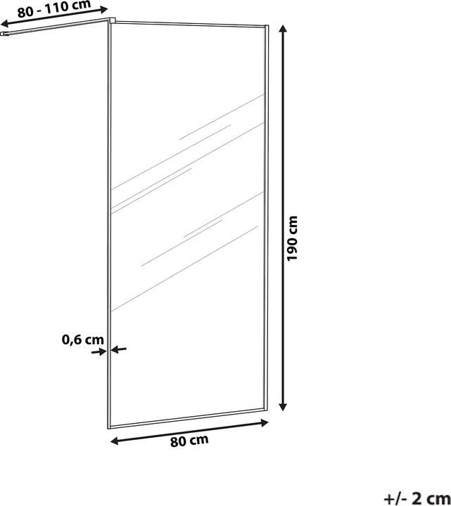 Image du produit Beliani Waspam (80 cm, 80 cm, 190 cm)