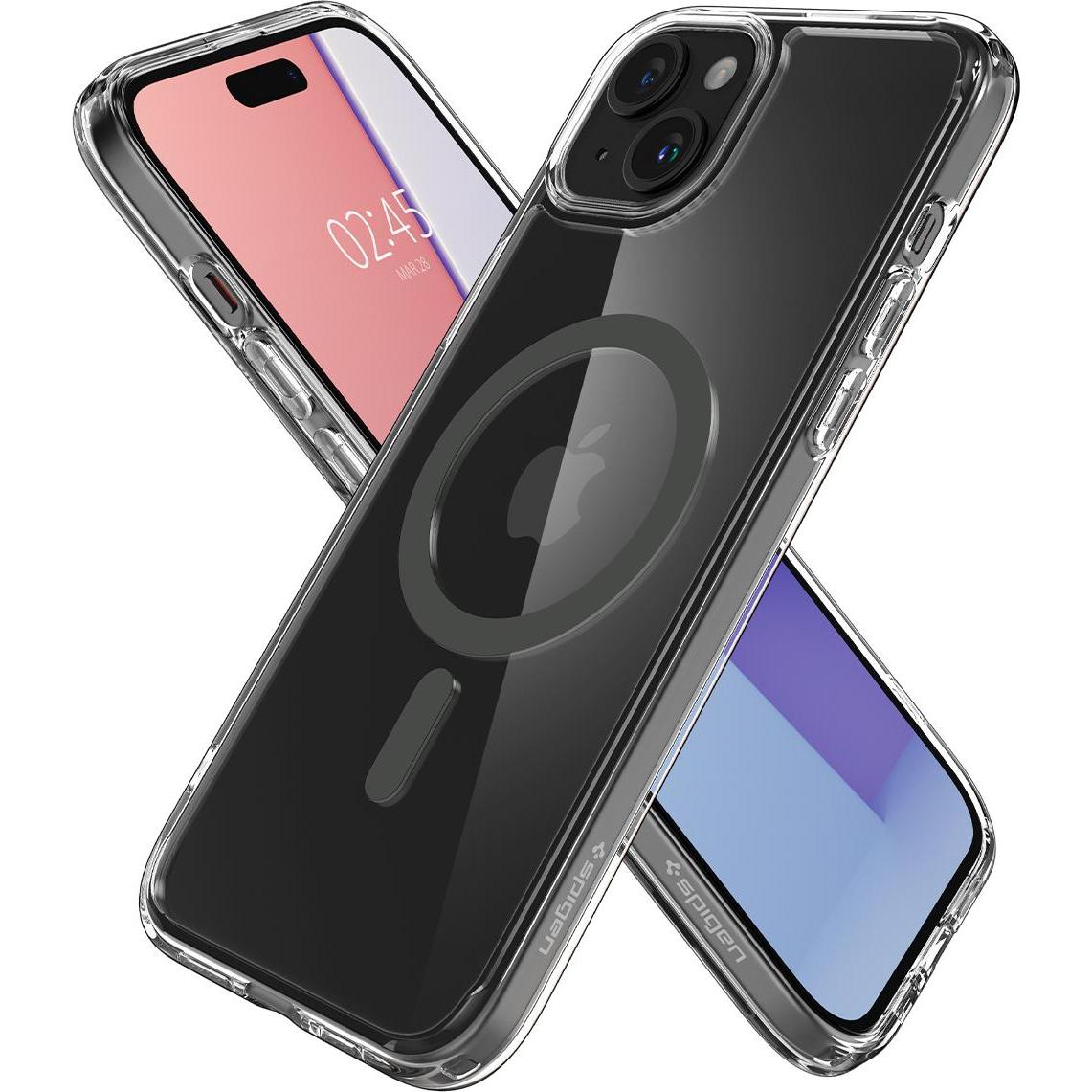 Thumbnail - Spigen Ultra Hybrid MagSafe, Graphit – iPhone 15 Plus (Apple iPhone 15 Plus), Smartphone Hülle, Transparent