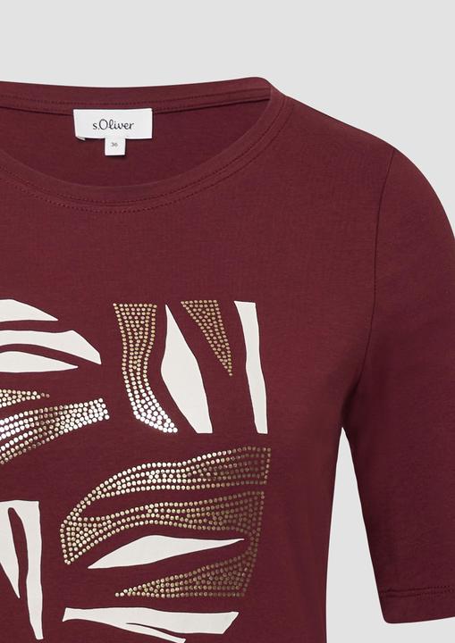 Produktbild S.Oliver T-Shirt Jersey-T-Shirt im Slim Fit mit Frontprint (40)