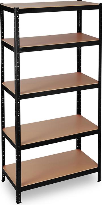 Actual product image Relaxdays Heavy-duty Black Shelving Unit 1325 kg