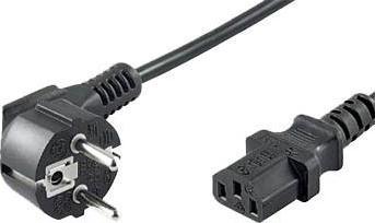 Produktbild Varia YJ-3/ST3 - Kaltgerätekabel - Schuko gewinkelt zu C13/C14-Stecker (1.80 m)
