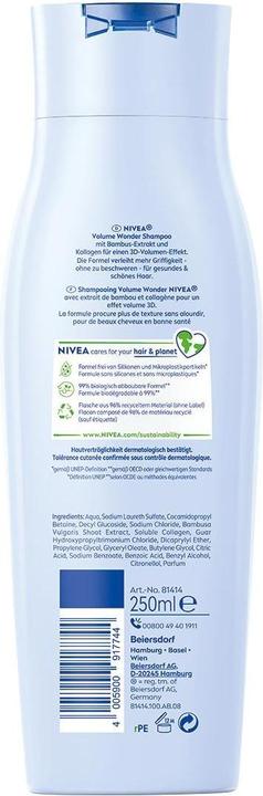 Image du produit NIVEA Volume & Strength (250 ml, Shampoing liquide)