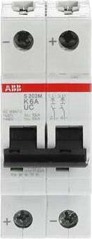Actual product image ABB LS S202M-K6UC Automatic circuit breakerÂ K-Char., 10kA, 6A, 2P