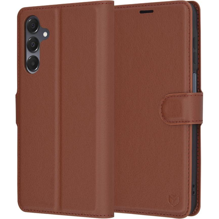 Techsuit - Leather Folio - Samsung Galaxy A16 4G / A16 5G - Brown (Samsung Galaxy A16, Samsung Galaxy A16 5G), Cover smartphone, Marrone