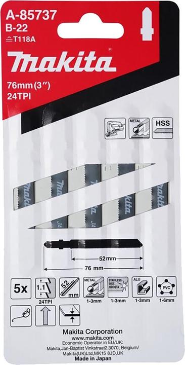 Image du produit Makita Lame de scie sauteuse B-22 A-85737 5