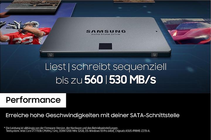 Actual product image Samsung 870 QVO (2000 GB, 2.5")