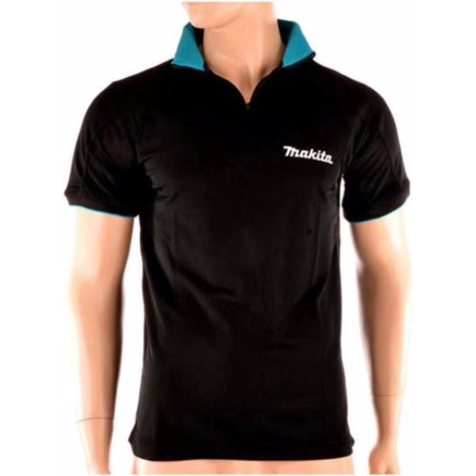 Thumbnail - Makita, Herren, Shirt, Polo Rugby Shirt T-Shirt Grösse XXL 100% Baumwolle ( 98P184-XXL ) Farbe schwarz, Schwarz, (XXL)