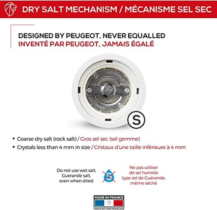 Productafbeelding Peugeot Paris Zoutmolen 30 cm - wit - u'Select - Zirlion maalwerk (Zeezout, Zout)