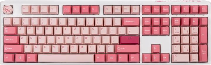 Actual product image Ducky One 3 Gossamer Pink Gaming Keyboard - MX-Ergo-Clear (US) (US, Cable)