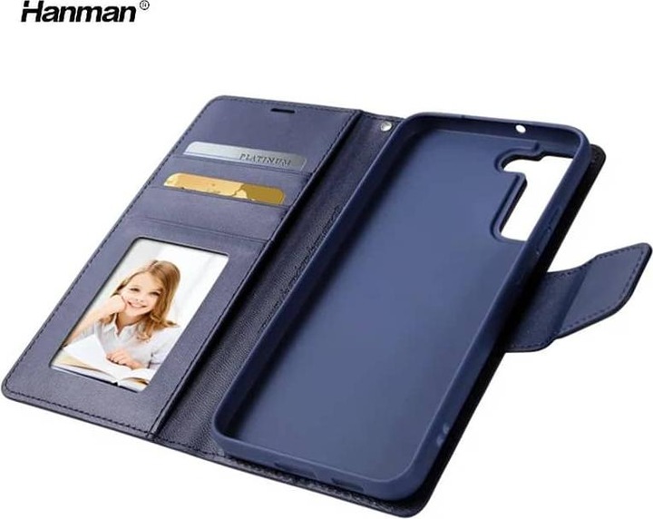 Image du produit Hanman Huawei Mate 20 Lite - Mill Flip Case avec 3 emplacements pour cartes, bleu foncé (Mate 20 Lite)