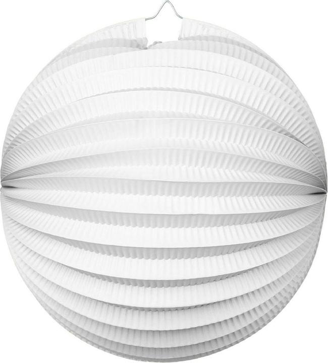 Productafbeelding Globos Europe Papieren lantaarn rond wit, 25cm