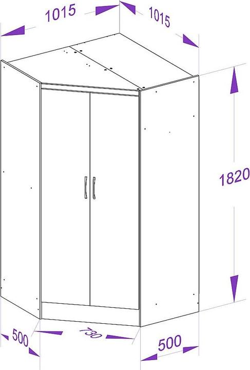 Immagine prodotto Vente-unique Aurali (101.50 x 101.50 x 182 cm)
