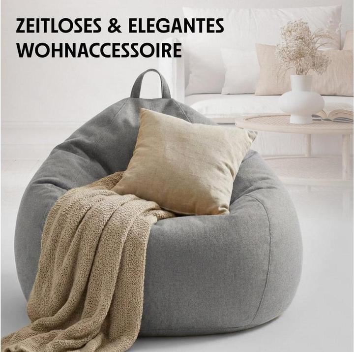 Produktbild Urbanara Sitzsack Basic-Comfort 315 l Polyester (PES), Grau