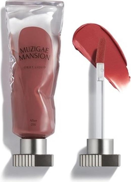 Actual product image Muzigae Mansion Objet Lip Stain Unique Paint Tube Design Velvet Matte Tint Long-Lasting