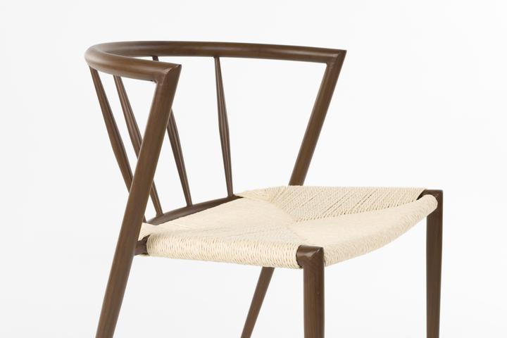 Productafbeelding White Label Living Chair Che Walnut