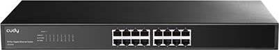 Immagine prodotto Cudy Switch di rete GS1016 Gigabit Ethernet (10/100/1000) Nero (16 Porti)
