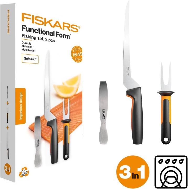 Produktbild Fiskars Functional Form 3 pcs. fish set 1057560 (22 cm)