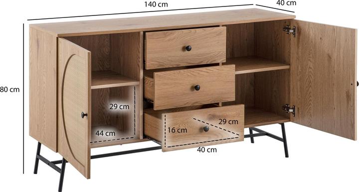 Actual product image Wohnling 140x80x40 (140 x 80 x 40 cm)