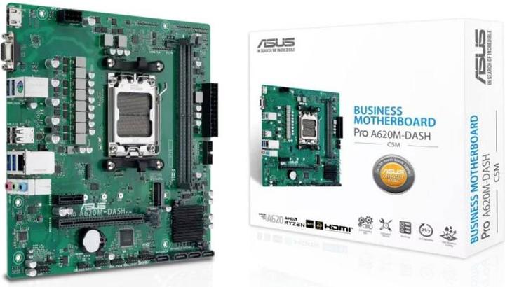 Actual product image ASUS MB PRO A620M-DASH-CSM (AMD,AM5,DDR5,mATX) (AM5, AMD A620, mATX)