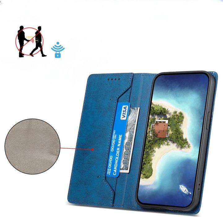 Immagine prodotto Cover-Discount Google Pixel 7a - Cover con blocco RFID blu (Google Pixel 7a)