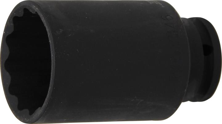 BGS Kraft-Steckschlüssel-Einsatz Zwölfkant Antrieb Innenvierkant 12,5 mm (1/2") SW 46 mm