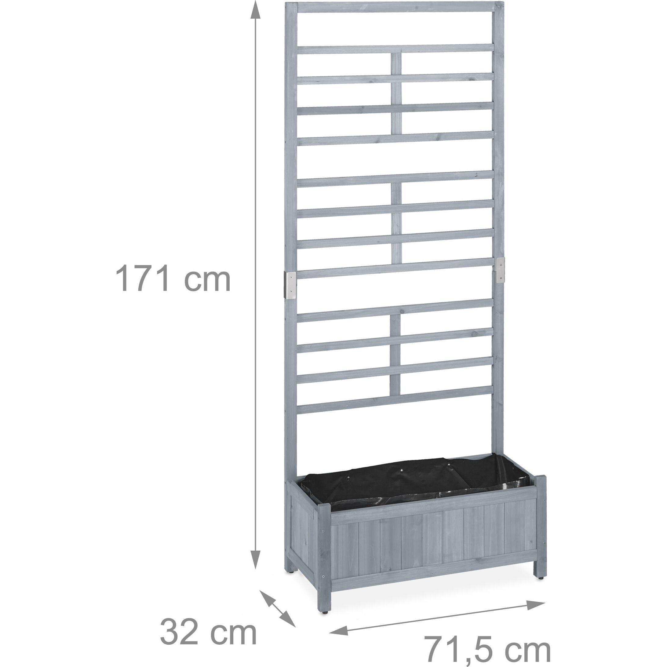 Thumbnail - Relaxdays, Blumentopf, Pflanzkasten Spalierwand (71.50 cm)