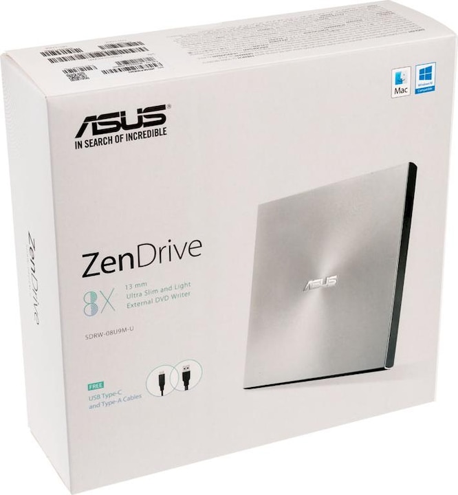 Produktbild ASUS ZenDrive U9M (DVD Brenner, DVD Laufwerk, CD Laufwerk, CD Brenner)