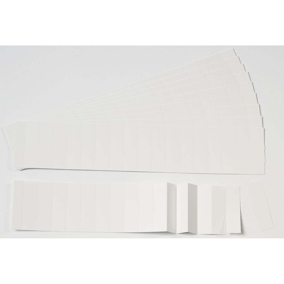 Ultradex, Kartenaufbewahrung, Einsteckkarten für 15mm Einsteckschiene 40x12mm weiss VE=220 Stück