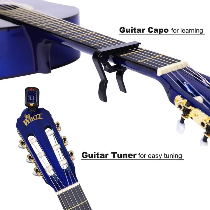 Image du produit Winzz Konzertgitarre 4/4 Anfänger Set (Guitare classique, Bois, Nylon, Bois d'érable)