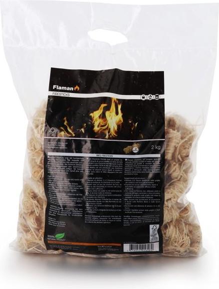 Produktbild Flaman Anzündwolle Firesticks