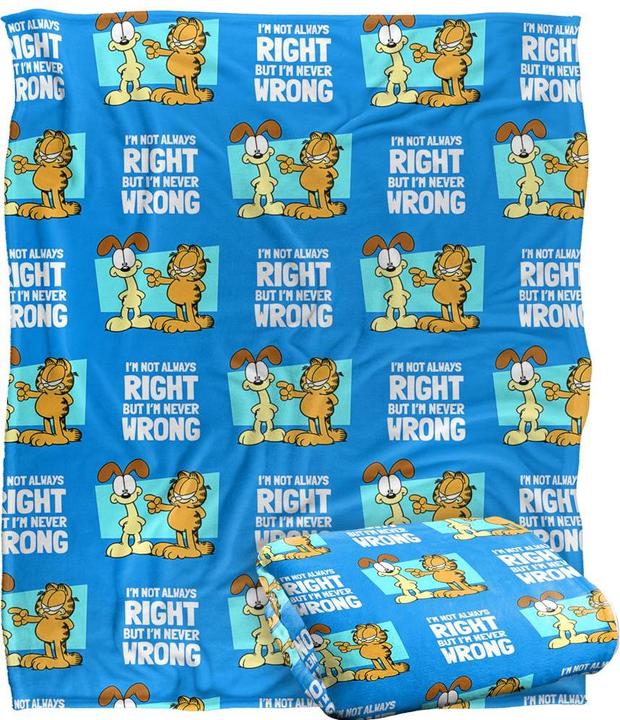 Image du produit Garfield - Couverture NOT ALWAYS RIGHT (152 x 127 cm)