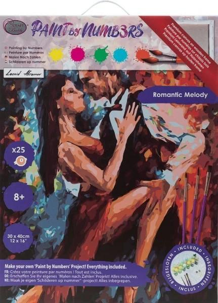 Actual product image Craft Buddy Paint by Numbers "Kiss in Melody" 30 x 40 cm